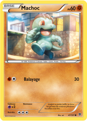 Carte Pokémon Machoc 47/101 Commune Explosion Plasma