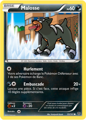 Carte Pokémon Malosse 55/101 Commune Explosion Plasma