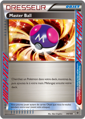 Carte Pokémon Master Ball 94/101 HIGH-TECH Explosion Plasma