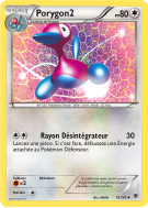 Carte Pokémon Porygon2 73/101 Peu commune Explosion Plasma