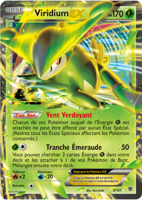 Carte Pokémon Viridium-EX 9/101 Ultra Rare Explosion Plasma