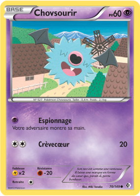Carte Pokémon Chovsourir 70/149 Commune Frontières Franchies