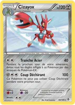 Carte Pokémon Cizayox 94/149 Holographique Frontières Franchies