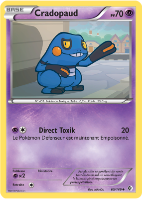Carte Pokémon Cradopaud 65/149 Peu commune Frontières Franchies