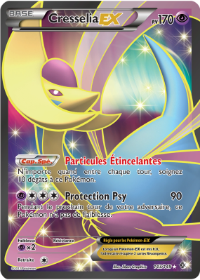 Carte Pokémon Cresselia-EX 143/149 Ultra Rare Frontières Franchies