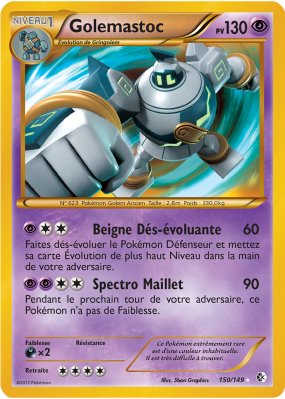Carte Pokémon Golemastoc 150/149 Ultra Rare Frontières Franchies