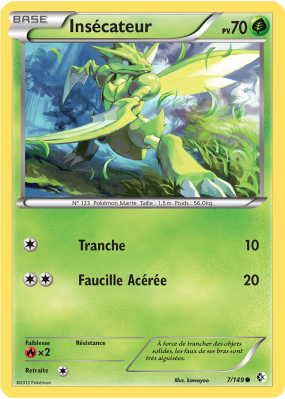 Carte Pokémon Insécateur 7/149 Commune Frontières Franchies