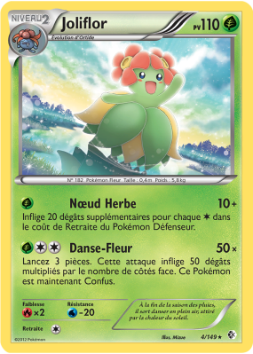 Carte Pokémon Joliflor 4/149 Rare Frontières Franchies