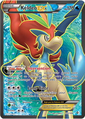 Carte Pokémon Keldeo-EX 142/149 Ultra Rare Frontières Franchies