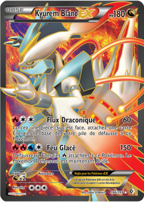 Carte Pokémon Kyurem Blanc-EX 146/149 Ultra Rare Frontières Franchies