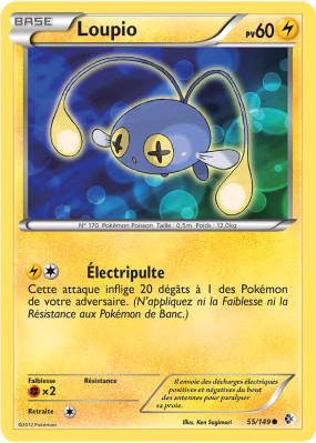 Carte Pokémon Loupio 55/149 Commune Frontières Franchies