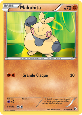 Carte Pokémon Makuhita 82/149 Commune Frontières Franchies