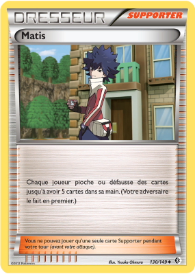 Carte Pokémon Matis 130/149 Peu commune Frontières Franchies