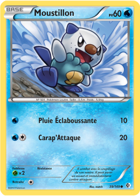Carte Pokémon Moustillon 39/149 Commune Frontières Franchies