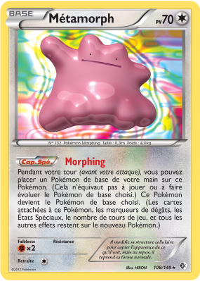 Carte Pokémon Métamorph 108/149 Holographique Frontières Franchies