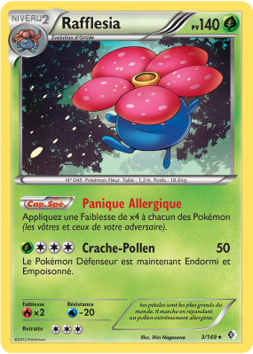 Carte Pokémon Rafflesia 3/149 Holographique Frontières Franchies