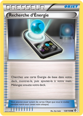 Carte Pokémon Recherche d'Énergie 128/149 Commune Frontières Franchies