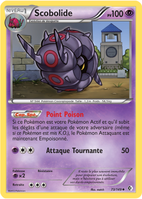 Carte Pokémon Scobolide 73/149 Peu commune Frontières Franchies