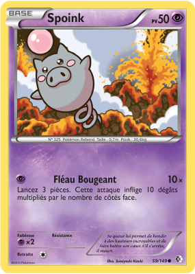Carte Pokémon Spoink 59/149 Commune Frontières Franchies