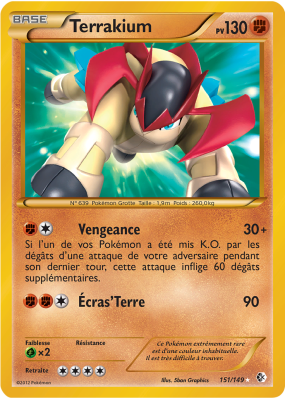 Carte Pokémon Terrakium 151/149 Ultra Rare Frontières Franchies
