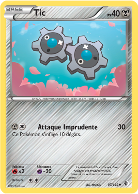 Carte Pokémon Tic 97/149 Peu commune Frontières Franchies