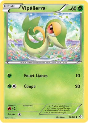 Carte Pokémon Vipélierre 11/149 Commune Frontières Franchies