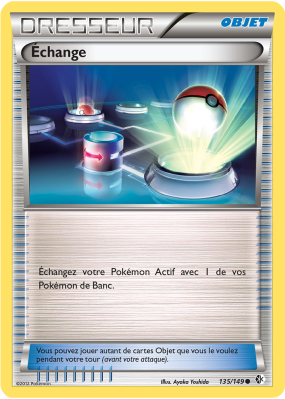 Carte Pokémon Échange 135/149 Peu commune Frontières Franchies