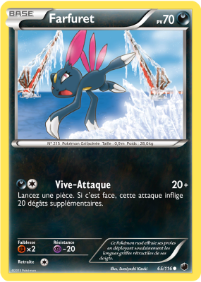 Carte Pokémon Farfuret 65/116 Commune Glaciation Plasma
