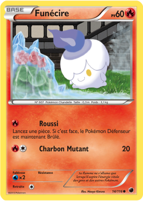 Carte Pokémon Funécire 14/116 Commune Glaciation Plasma