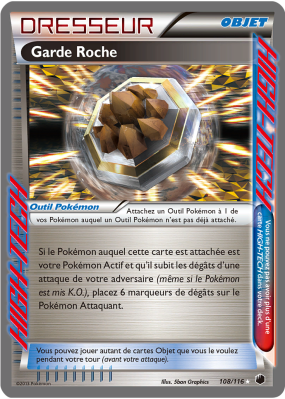 Carte Pokémon Garde Roche 108/116 HIGH-TECH Glaciation Plasma