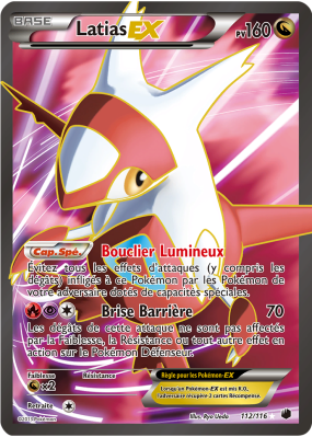 Carte Pokémon Latias-EX 112/116 Ultra Rare Glaciation Plasma