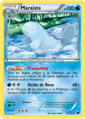 Carte Pokémon Maraiste 22/116 Rare Glaciation Plasma