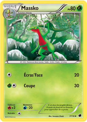 Carte Pokémon Massko 7/116 Peu commune Glaciation Plasma