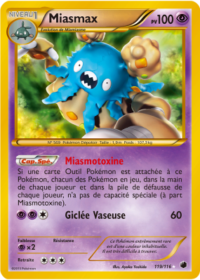 Carte Pokémon Miasmax 119/116 Ultra Rare Glaciation Plasma