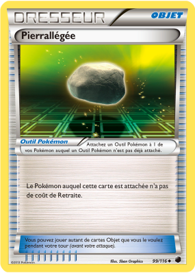 Carte Pokémon Pierrallégée 99/116 Peu commune Glaciation Plasma