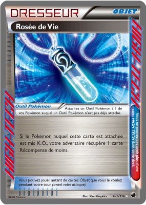 Carte Pokémon Rosée de Vie 107/116 HIGH-TECH Glaciation Plasma