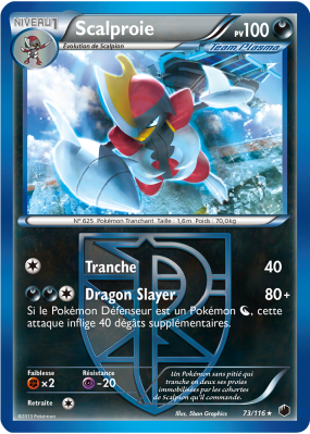 Carte Pokémon Scalproie 73/116 Rare Glaciation Plasma