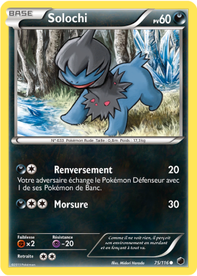 Carte Pokémon Solochi 75/116 Commune Glaciation Plasma