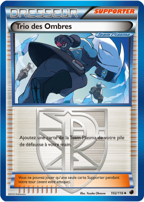 Carte Pokémon Trio des Ombres 102/116 Peu commune Glaciation Plasma