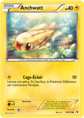 Carte Pokémon Anchwatt 38/101 Commune Nobles Victoires