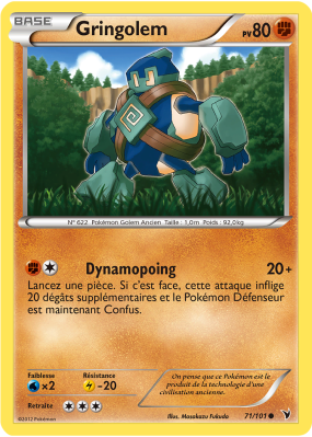 Carte Pokémon Gringolem 71/101 Commune Nobles Victoires