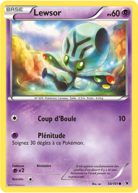 Carte Pokémon Lewsor 54/101 Commune Nobles Victoires
