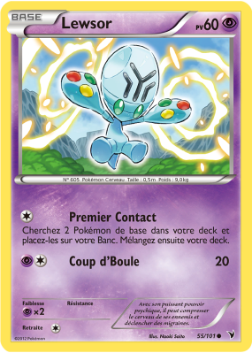 Carte Pokémon Lewsor 55/101 Commune Nobles Victoires