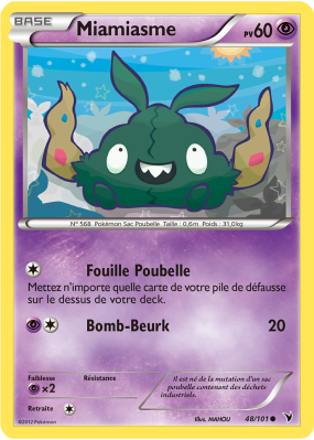 Carte Pokémon Miamiasme 48/101 Commune Nobles Victoires