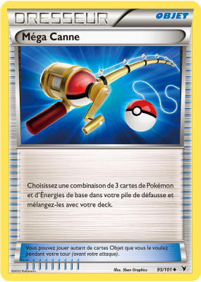 Carte Pokémon Méga Canne 95/101 Peu commune Nobles Victoires