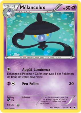 Carte Pokémon Mélancolux 59/101 Peu commune Nobles Victoires