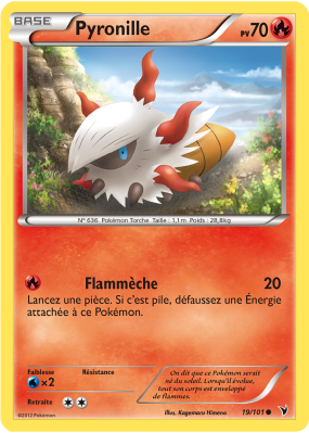 Carte Pokémon Pyronille 19/101 Commune Nobles Victoires