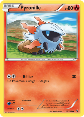 Carte Pokémon Pyronille 20/101 Commune Nobles Victoires
