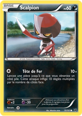 Carte Pokémon Scalpion 75/101 Commune Nobles Victoires