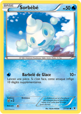Carte Pokémon Sorbébé 27/101 Commune Nobles Victoires